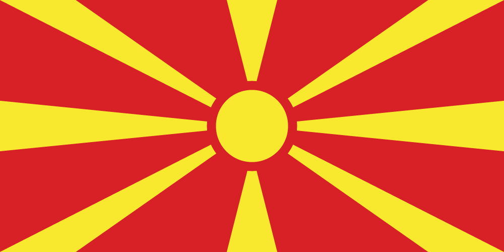 North Macedonia Flag